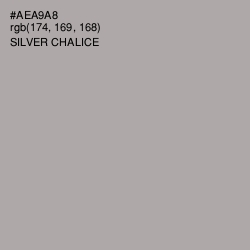 #AEA9A8 - Silver Chalice Color Image
